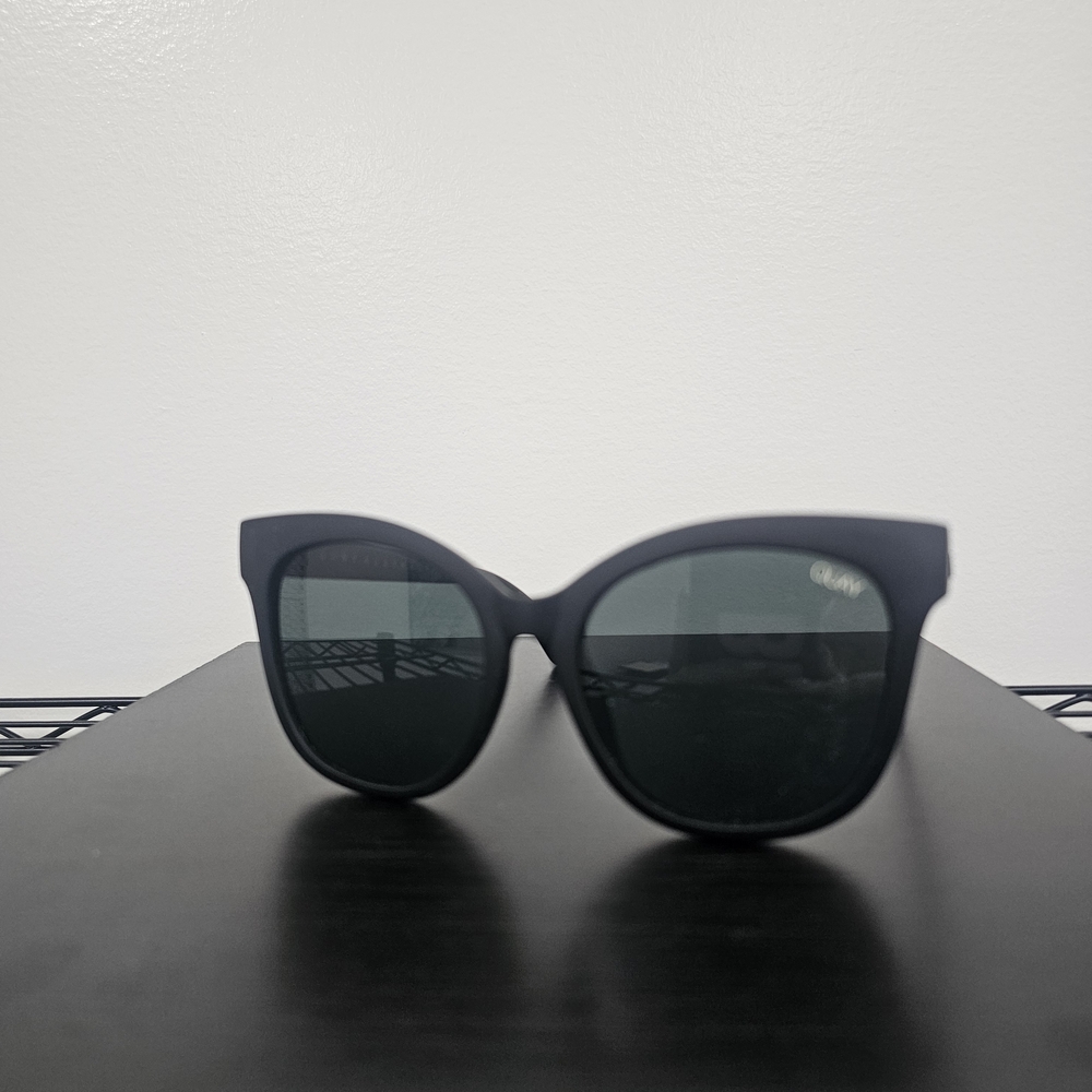 Quay Australia Black Cat-Eye Sunglasses